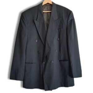 FIL A FIL \ Couture Harvard 100% Wool Blazer Jacket Gray Men's Sz 42 T